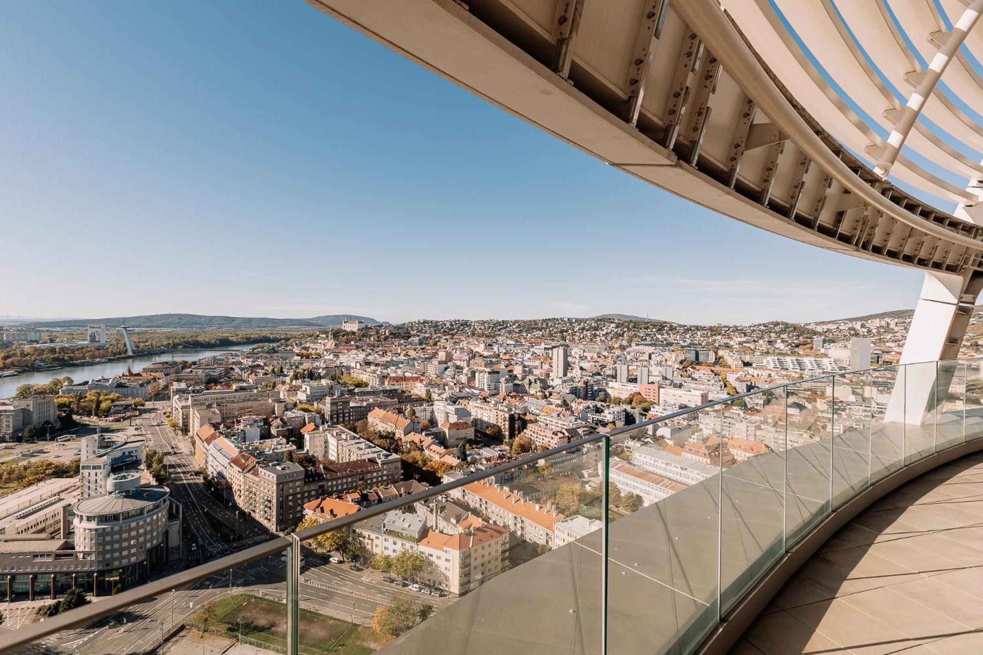 Skau Blue Residence In Sky Park 21 Floor 2 Tower Panoramic View Free Parking Bratislava Exteriér fotografie